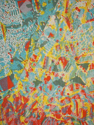 Jean-Pierre VIELFAURE: Celestial Pyramid, Original signed lithograph 2