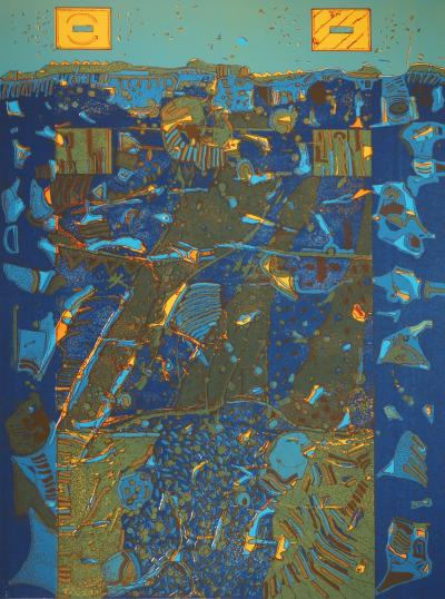 Jean-Pierre VIELFAURE: Underwater Diving, Original Signed Lithograph 2