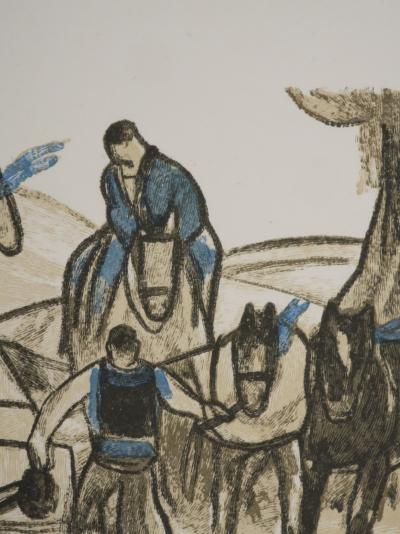Mathurin MEHEUT : Bretagne, Au bord de la source, Gravure originale signée 2