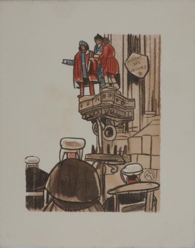 Mathurin MEHEUT : Bretagne, Procession pour Saint Yves, Gravure originale signée 2