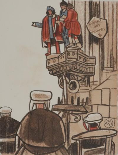 Mathurin MEHEUT : Bretagne, Procession pour Saint Yves, Gravure originale signée 2
