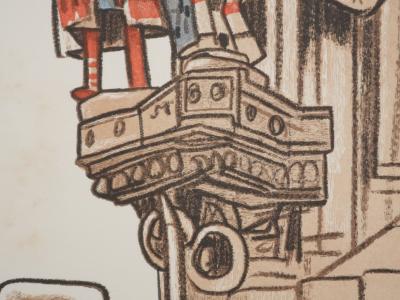Mathurin MEHEUT : Bretagne, Procession pour Saint Yves, Gravure originale signée 2