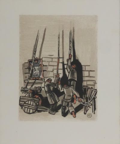 Mathurin MEHEUT: Brittany, The Artisans, Original signed engraving 2