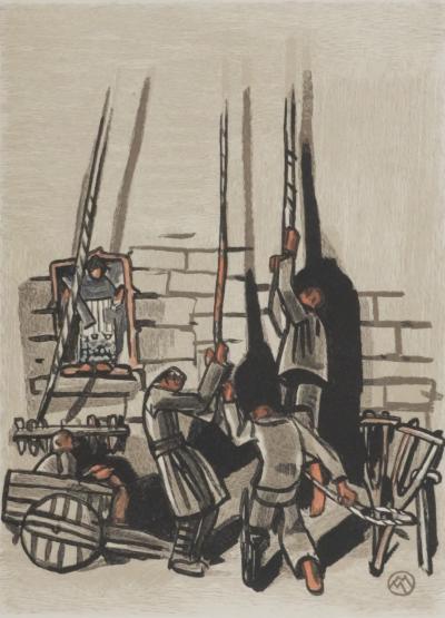 Mathurin MEHEUT: Brittany, The Artisans, Original signed engraving 2