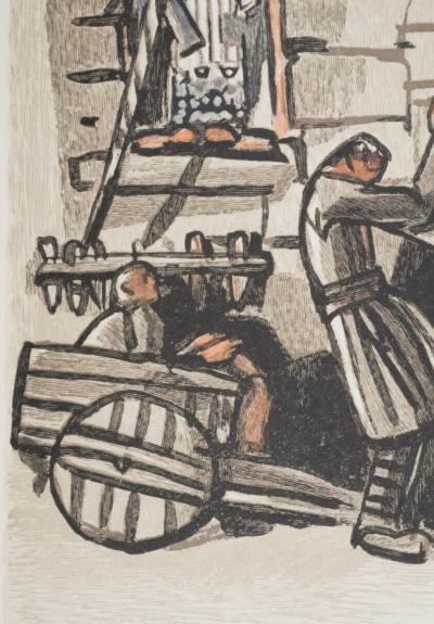 Mathurin MEHEUT: Brittany, The Artisans, Original signed engraving 2