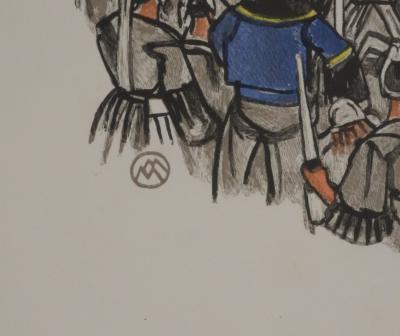 Mathurin MEHEUT : Bretagne, Procession du reliquaire, Gravure originale signée 2