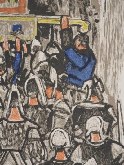 Mathurin MEHEUT : Bretagne, Procession du reliquaire, Gravure originale signée 2