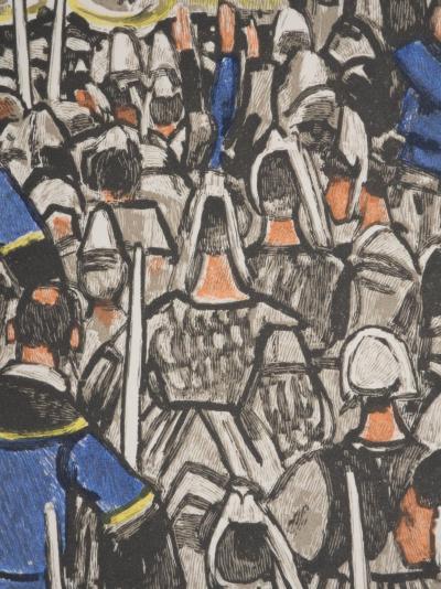 Mathurin MEHEUT : Bretagne, Procession du reliquaire, Gravure originale signée 2