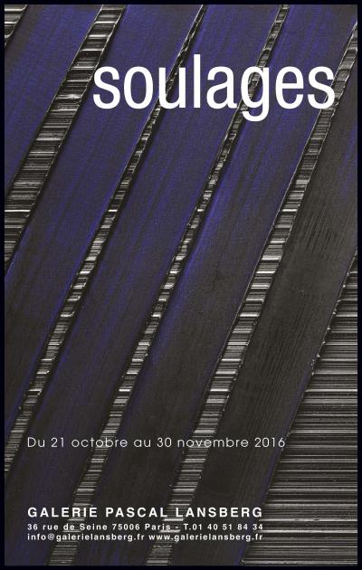Pierre SOULAGES, affiche galerie Lansberg, 2016 2