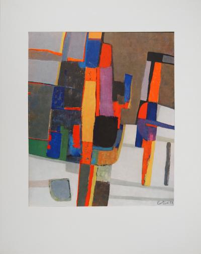 Maurice ESTEVE : Neige, Héliogravure signée 2