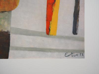 Maurice ESTEVE : Neige, Héliogravure signée 2