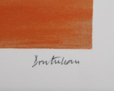 Pierre DOUTRELEAU : Sur le départ,  Lithographie originale signée 2