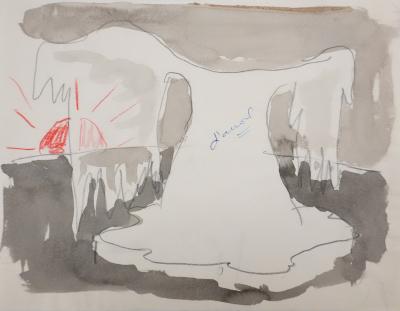Jean EFFEL: The Wings of the Sun, Original Watercolor 2
