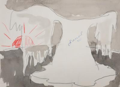 Jean EFFEL: The Wings of the Sun, Original Watercolor 2