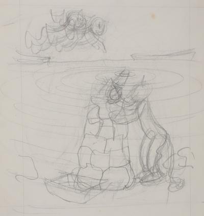 Jean EFFEL: The Pitfalls, Original Preparatory Drawing 2
