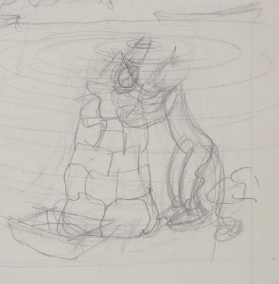 Jean EFFEL: The Pitfalls, Original Preparatory Drawing 2