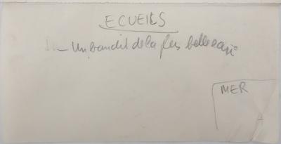 Jean EFFEL: The Pitfalls, Original Preparatory Drawing 2