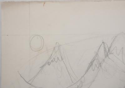 Jean EFFEL : Glaçage, Dessin préparatoire original 2