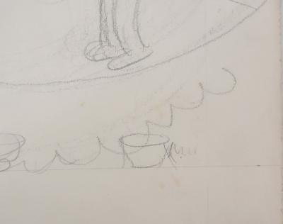 Jean EFFEL : Glaçage, Dessin préparatoire original 2