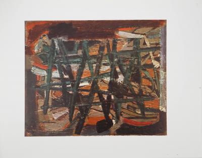 Nicolas DE STAEL : Clôture, Héliogravure 2