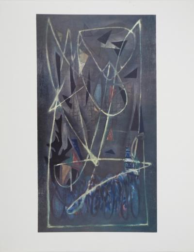 Nicolas DE STAEL : Composition Céladon, Héliogravure 2