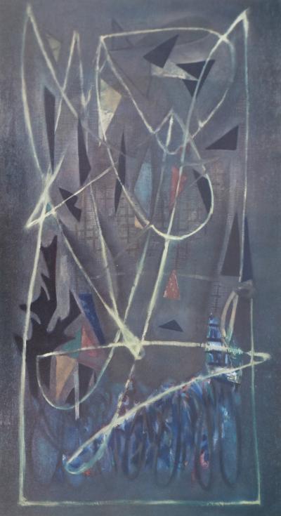 Nicolas DE STAEL : Composition Céladon, Héliogravure 2