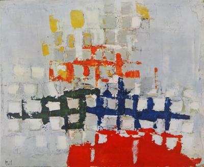 Nicolas DE STAEL : Composition abstraite, Héliogravure signée 2