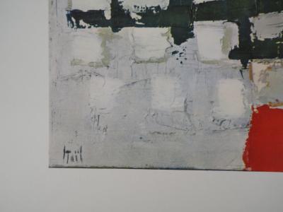 Nicolas DE STAEL : Composition abstraite, Héliogravure signée 2