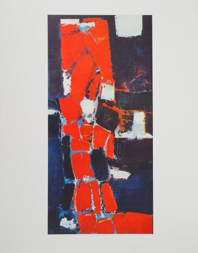 Nicolas DE STAEL : Parc des Princes, Héliogravure signée 2