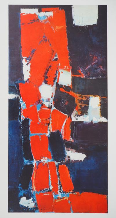 Nicolas DE STAEL : Parc des Princes, Héliogravure signée 2