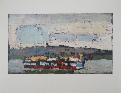 Nicolas DE STAEL : Bateau sur la Seine, Héliogravure 2