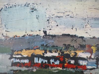 Nicolas DE STAEL : Bateau sur la Seine, Héliogravure 2