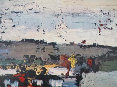 Nicolas DE STAEL : Bateau sur la Seine, Héliogravure 2