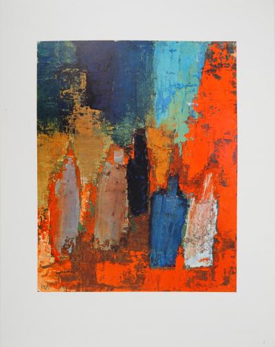 Nicolas DE STAEL : Bouteilles, Héliogravure signée 2