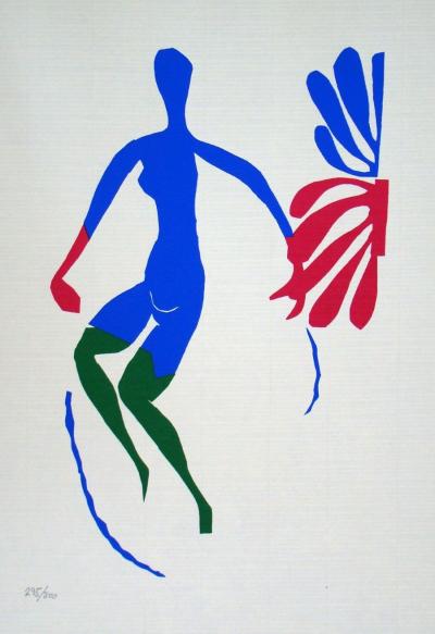 Henri MATISSE (d'après) - Nu bleu, avec des bas verts, 1978, Lithographie à tirage limité 2