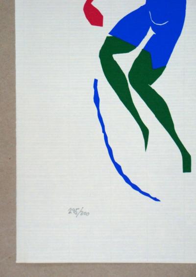 Henri MATISSE (d'après) - Nu bleu, avec des bas verts, 1978, Lithographie à tirage limité 2