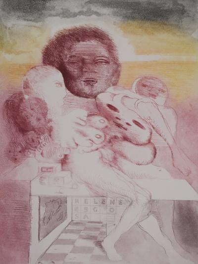 Popovic LJUBA : Silhouettes avec Hélène, Gravure originale signée 2