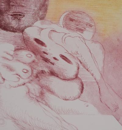 Popovic LJUBA : Silhouettes avec Hélène, Gravure originale signée 2