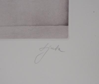 Popovic LJUBA : Chattes-minuit, Gravure originale signée 2