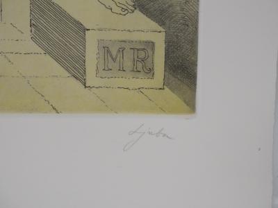 Popovic LJUBA : Dans son parc, Gravure originale signée 2