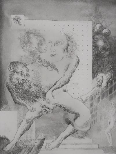 Popovic LJUBA : Art ou hasard, Gravure originale signée 2