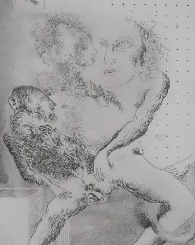 Popovic LJUBA : Art ou hasard, Gravure originale signée 2