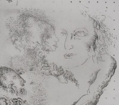 Popovic LJUBA : Art ou hasard, Gravure originale signée 2