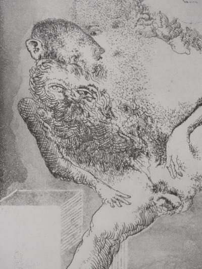 Popovic LJUBA : Art ou hasard, Gravure originale signée 2