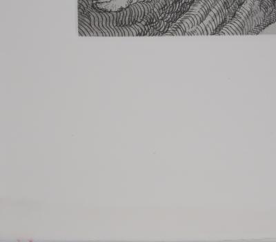 Popovic LJUBA : Art ou hasard, Gravure originale signée 2