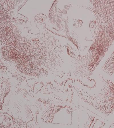 Popovic LJUBA : Et le Major de l'Immensité, Gravure originale signée 2