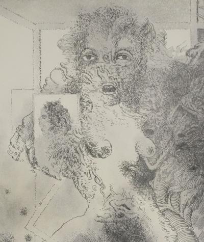 Popovic LJUBA : Ce remue-ménage, Gravure originale signée 2