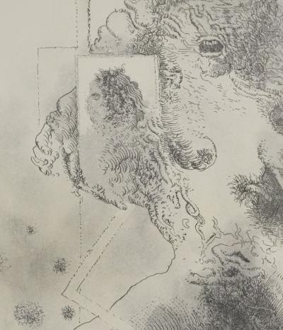Popovic LJUBA : Ce remue-ménage, Gravure originale signée 2