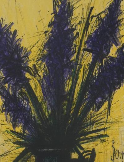 Bernard BUFFET : Les lilas, Lithographie originale signée 2