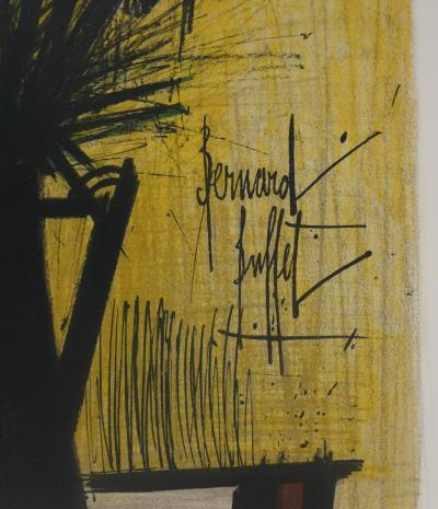 Bernard BUFFET : Les lilas, Lithographie originale signée 2